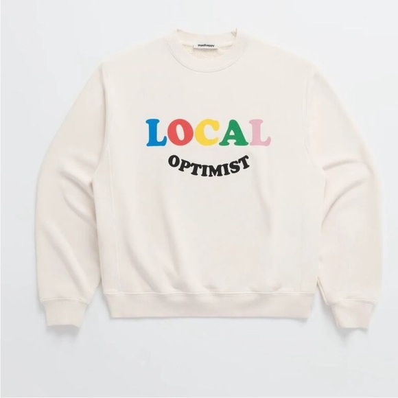 Madhappy local optimist crewneck fleece sweatshirt excellent condition size XS - Picture 1 of 7